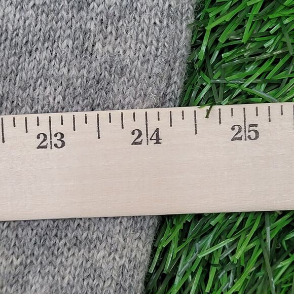 Pendleton Shetland Wool Laine Sweater XL 24x29 Gray Crop - Picture 13 of 14